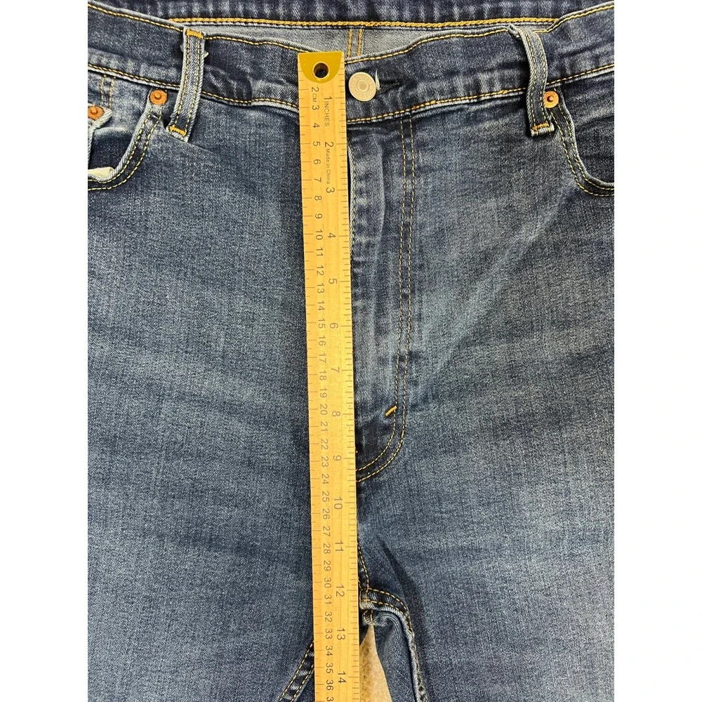 Levi Strauss 502 Regular Taper Fit Men's Jeans Dark Wash Blue Size‎ 42x30 *Read